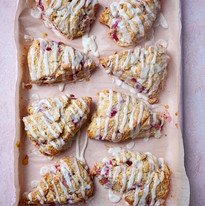 Raspberry White Chocolate Scones