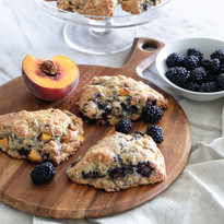 Blackberry Peach Scones